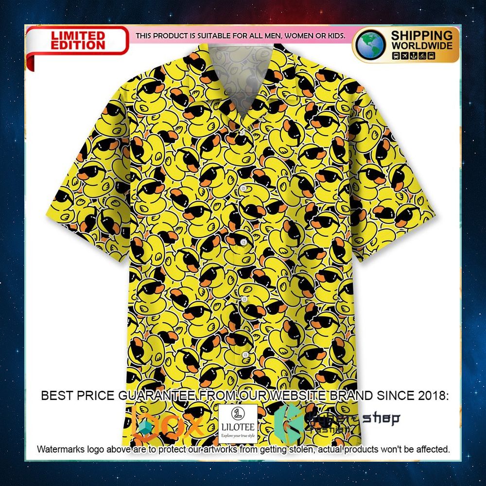 duck sunglasses shower hawaiian shirt 1 279