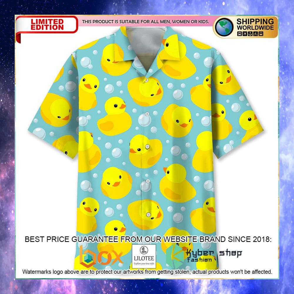 duck swimming hawaiian shirt 1 613