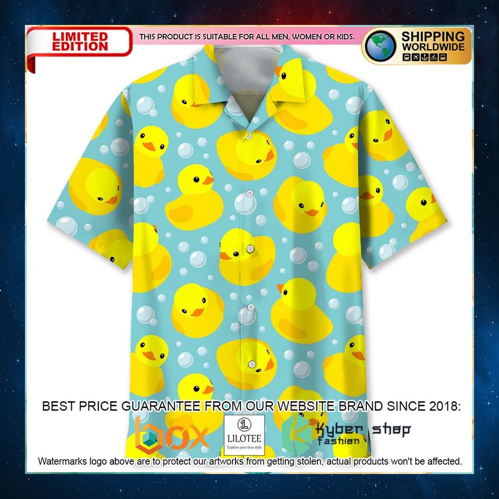 duck swimming hawaiian shirt 1 719