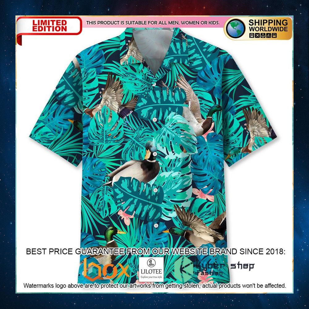 duck tropical hawaiian shirt 1 480