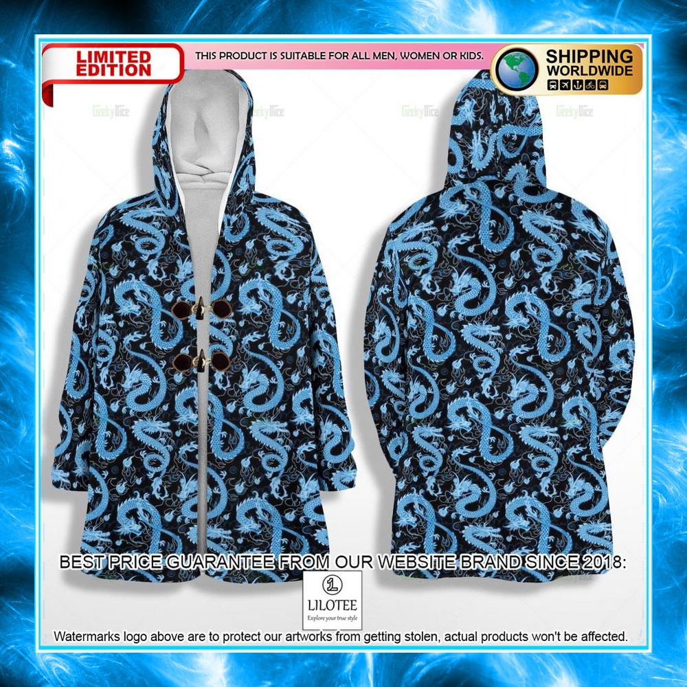 dungeons dragons blue dragon hooded cloak 1 989