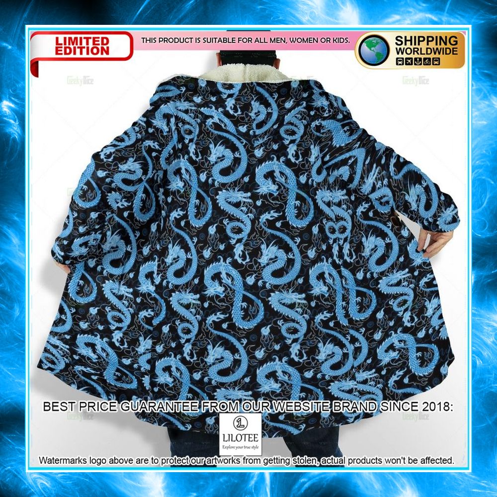 dungeons dragons blue dragon hooded cloak 2 875