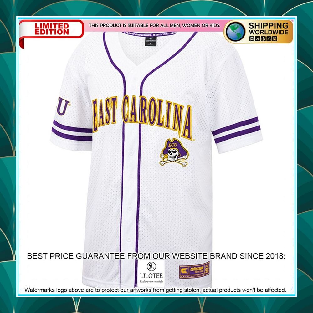 ecu pirates white purple baseball jersey 2 123