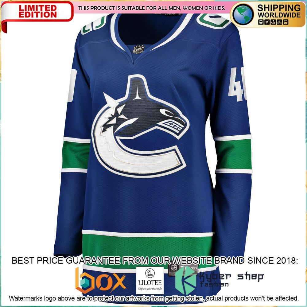 elias pettersson vancouver canucks womens 2019 20 blue hockey jersey 2 751