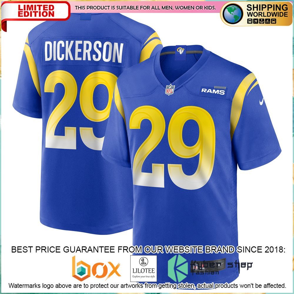 eric dickerson los angeles rams nike retired royal football jersey 1 742
