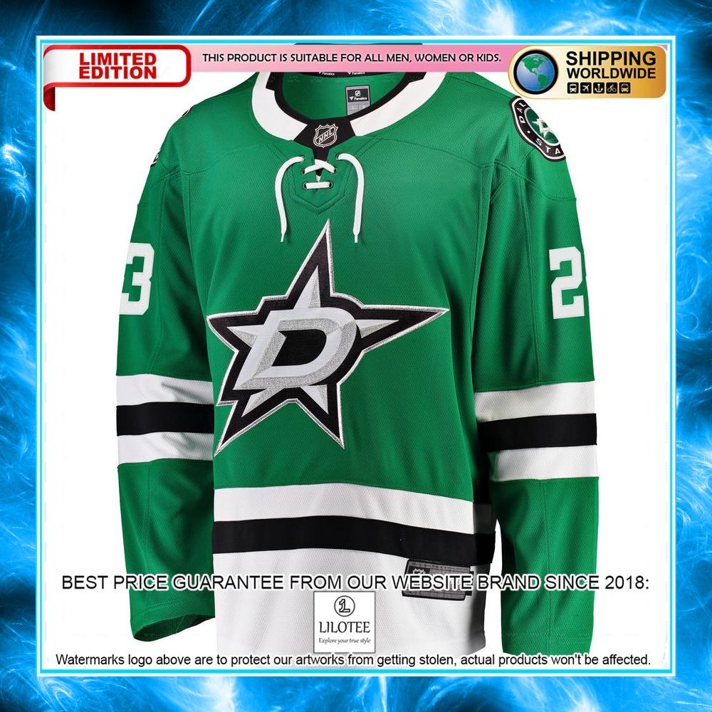 esa lindell dallas stars kelly green hockey jersey 2 840