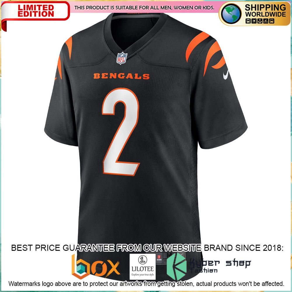 evan mcpherson cincinnati bengals nike team black football jersey 2 159