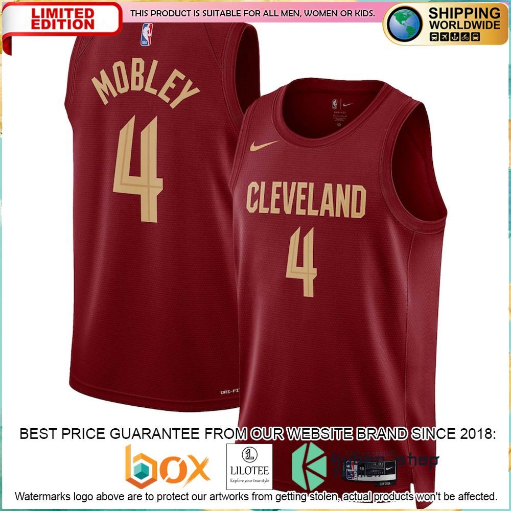 evan mobley cleveland cavaliers nike 2022 23 wine basketball jersey 1 570
