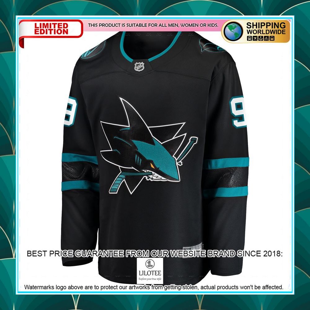 evander kane san jose sharks alternate premier black hockey jersey 2 928