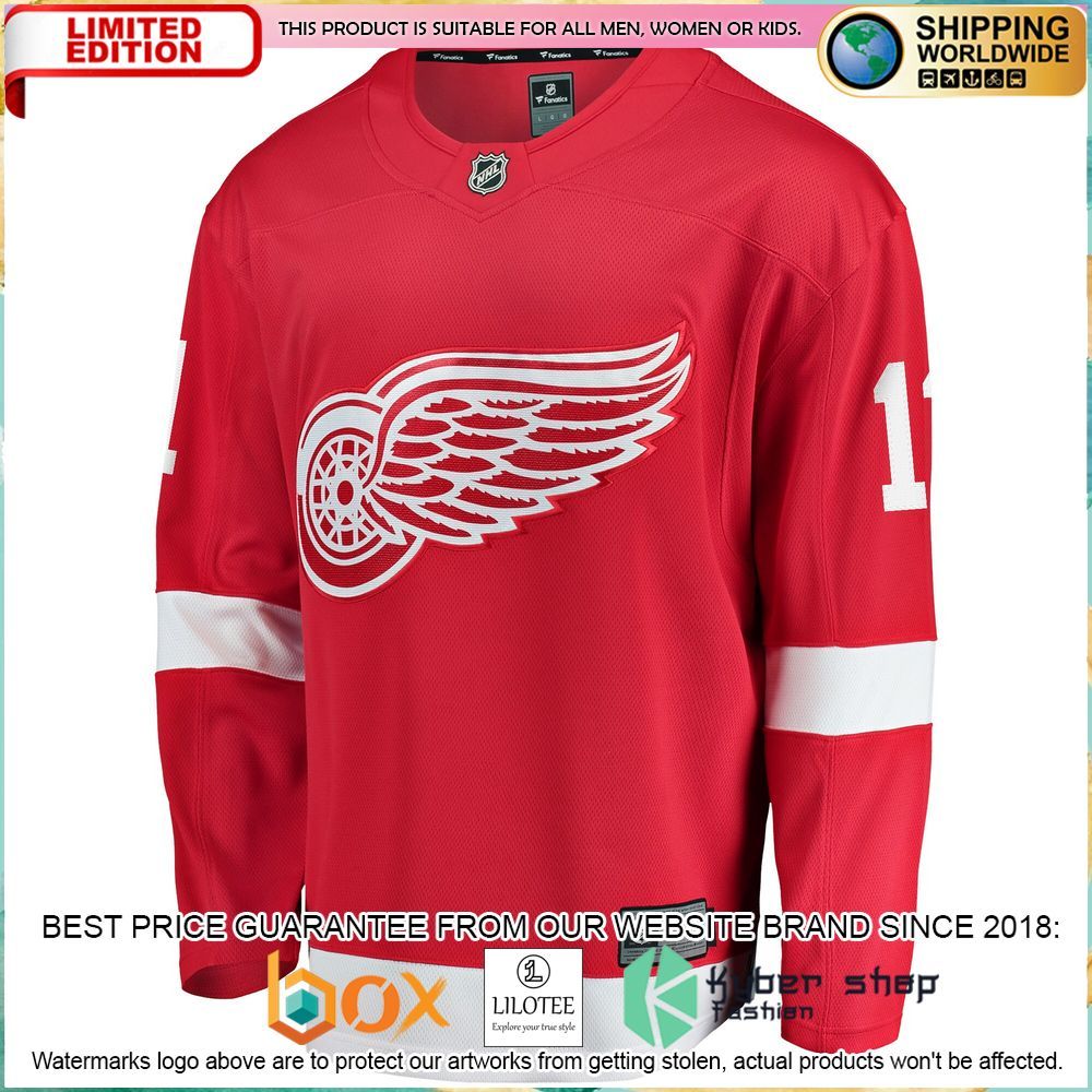 filip zadina detroit red wings home breakaway red hockey jersey 2 413