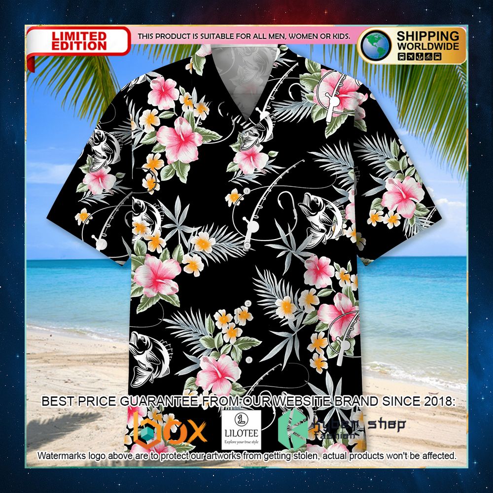 fishing flower hawaiian shirt 2 832