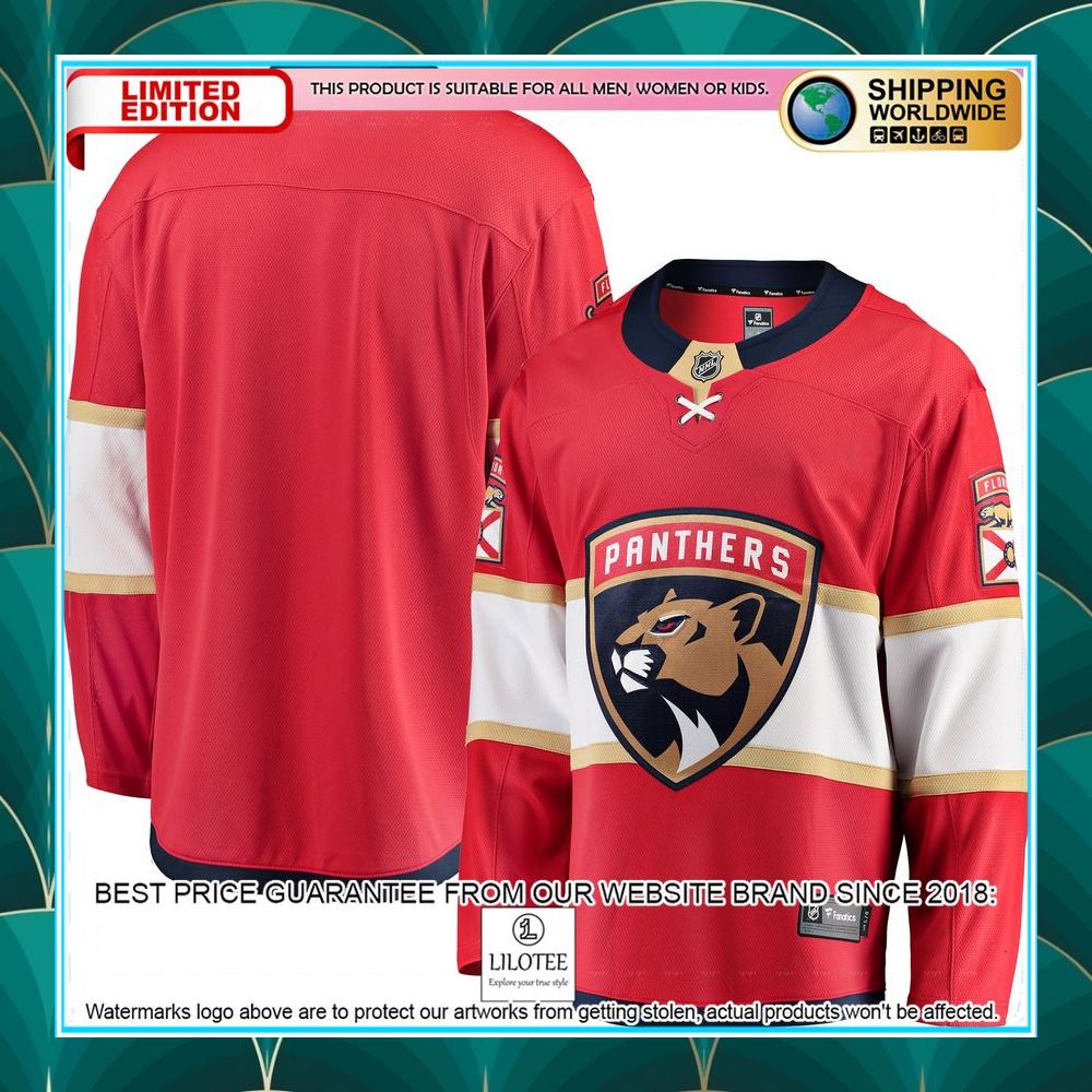 florida panthers breakaway home red hockey jersey 2 391