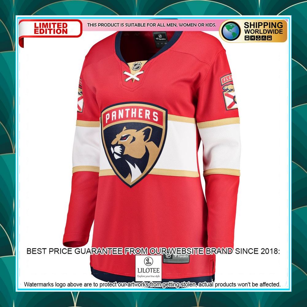 florida panthers womens home red hockey jersey 2 645