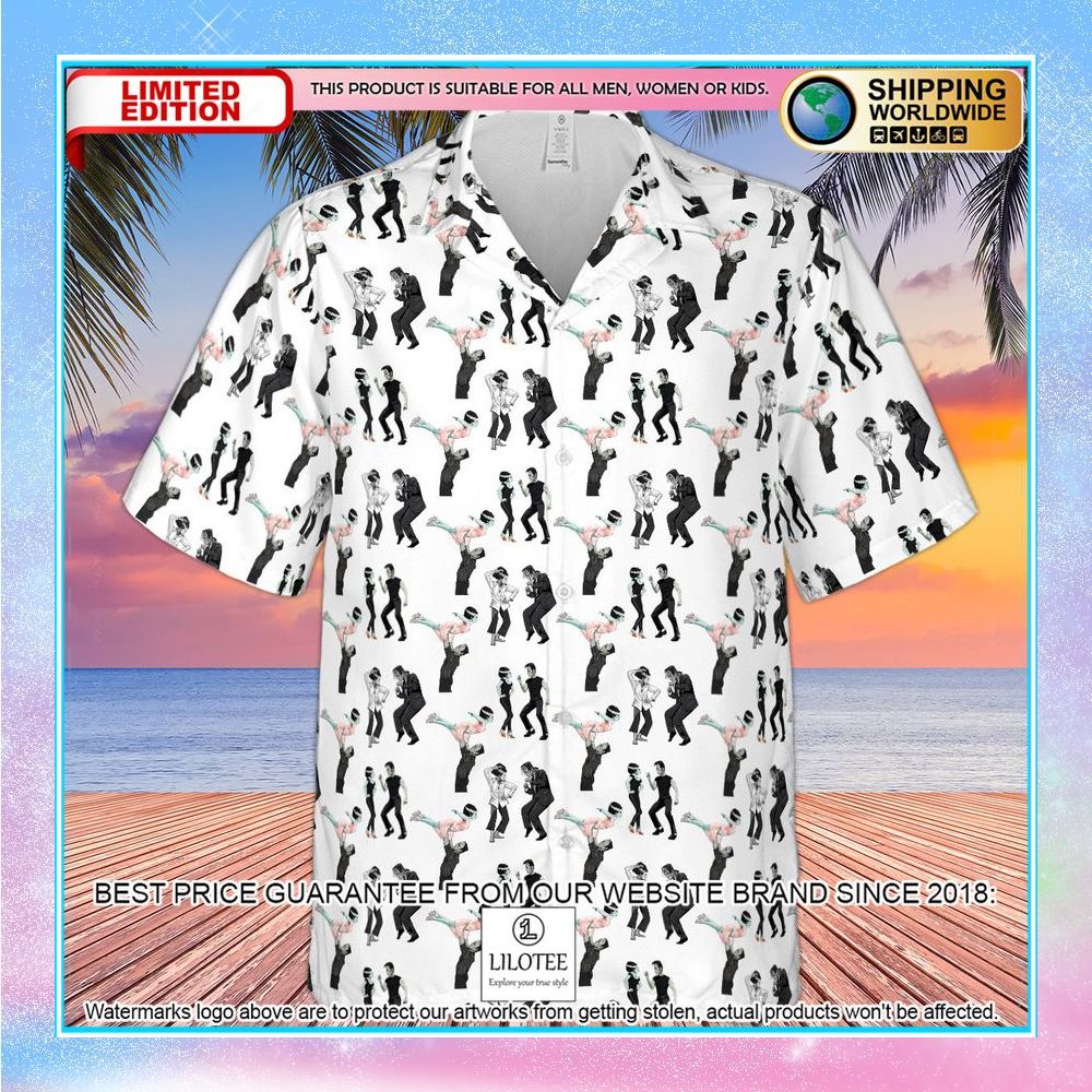frankenstein and bride dance movies dance scene mashup hawaiian shirt 2 687