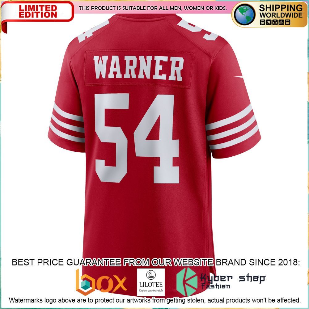 Fred Warner San Francisco 49ers Nike Scarlet Football Jersey - LIMITED EDITION 3 fred warner san francisco 49ers nike scarlet football jersey 3 959