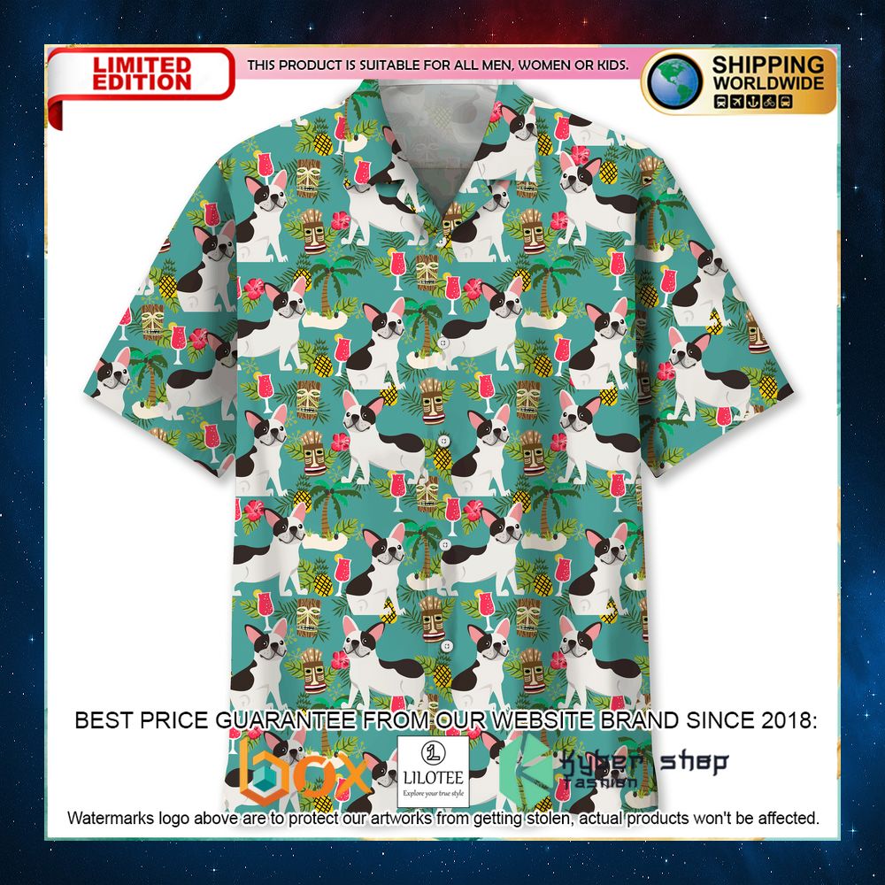 french bulldog beach hawaiian shirt 1 888