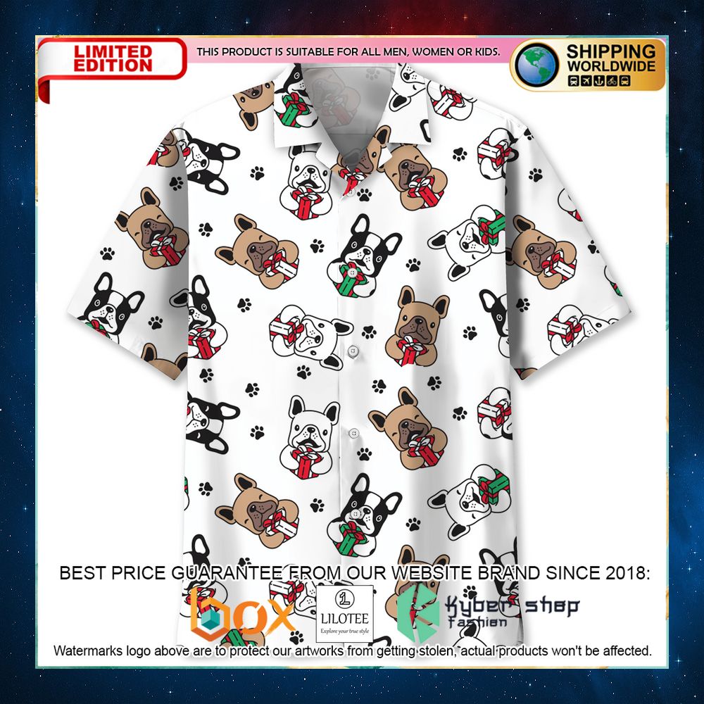 french bulldog christmas hawaiian shirt 1 207