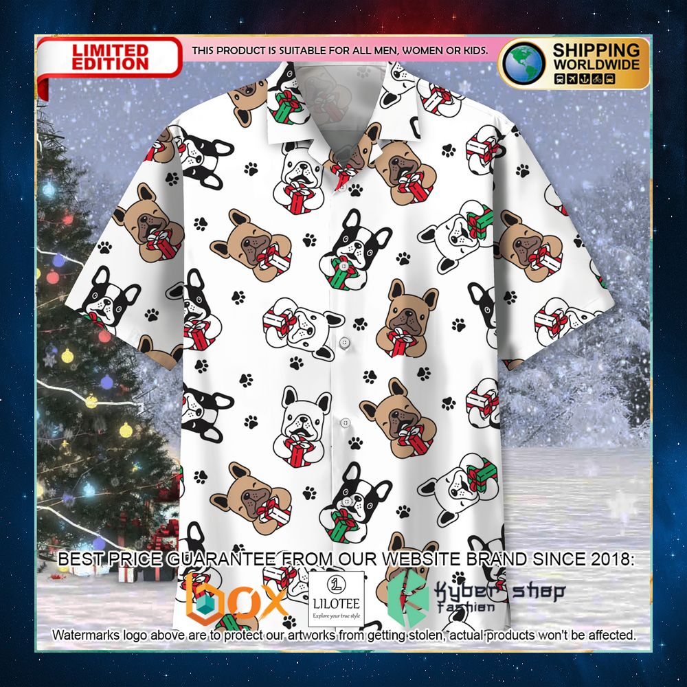 french bulldog christmas hawaiian shirt 2 730