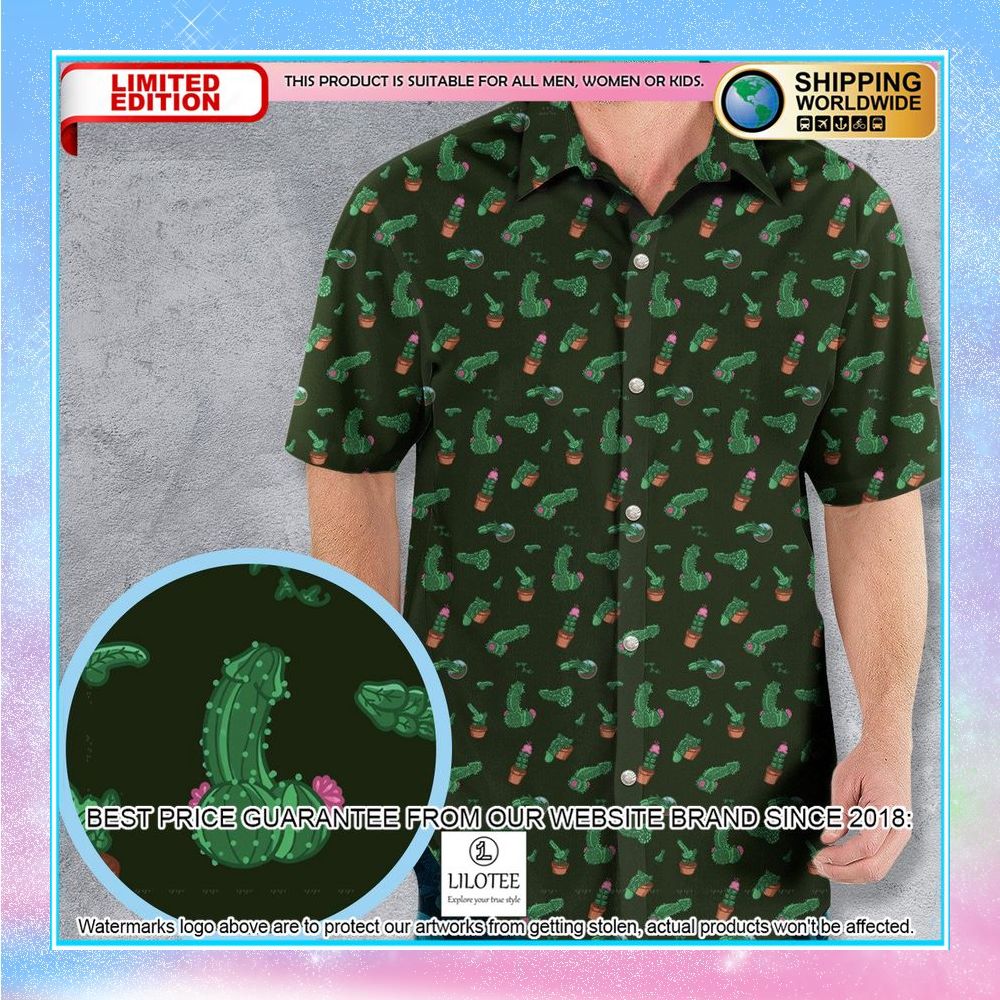 funny plants pattern hawaiian shirt 1 146