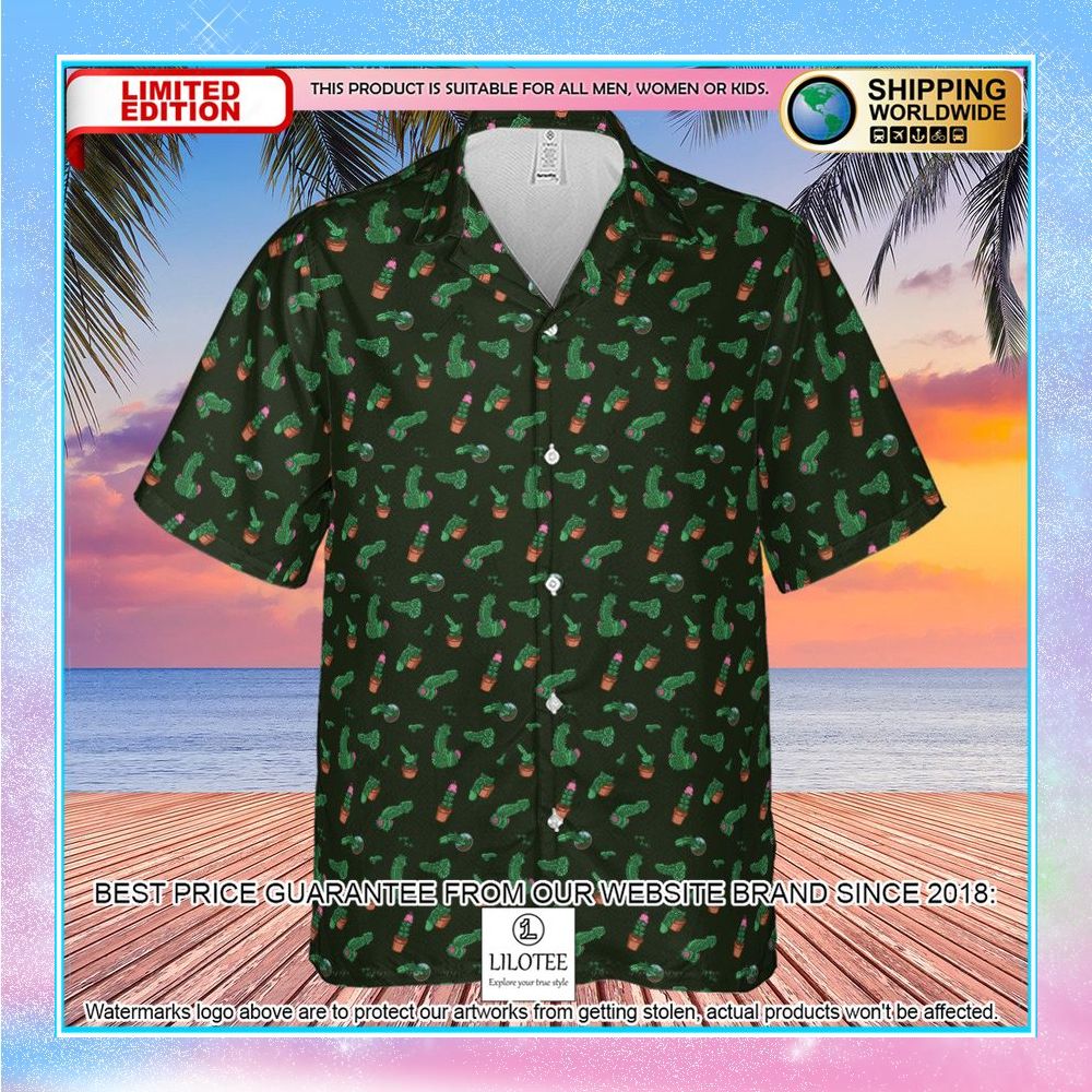 funny plants pattern hawaiian shirt 2 219