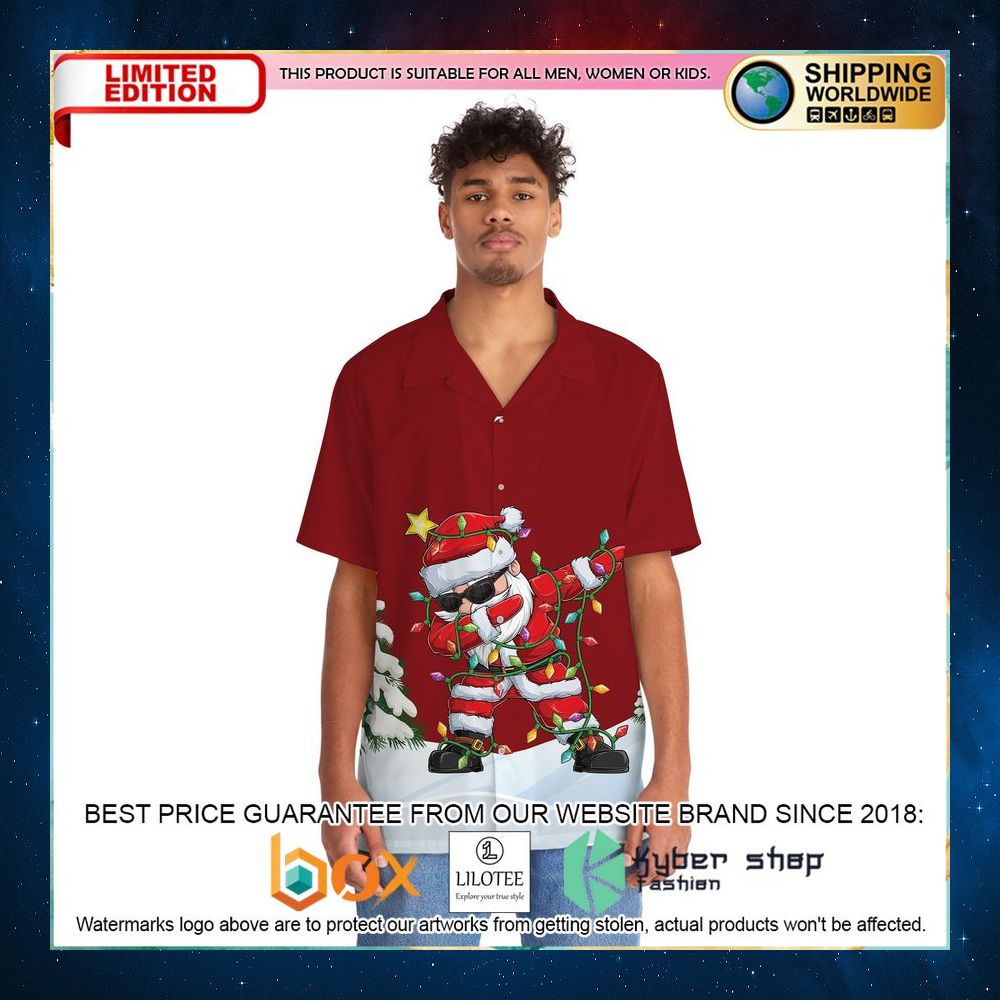 funny santa dab hawaiian shirt 1 260