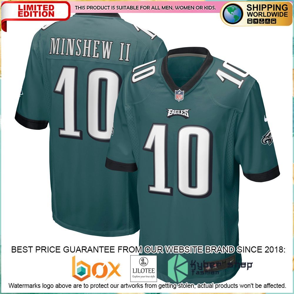 Gardner Minshew II Philadelphia Eagles Nike Midnight Green Football Jersey - LIMITED EDITION 4 gardner minshew ii philadelphia eagles nike midnight green football jersey 4 213
