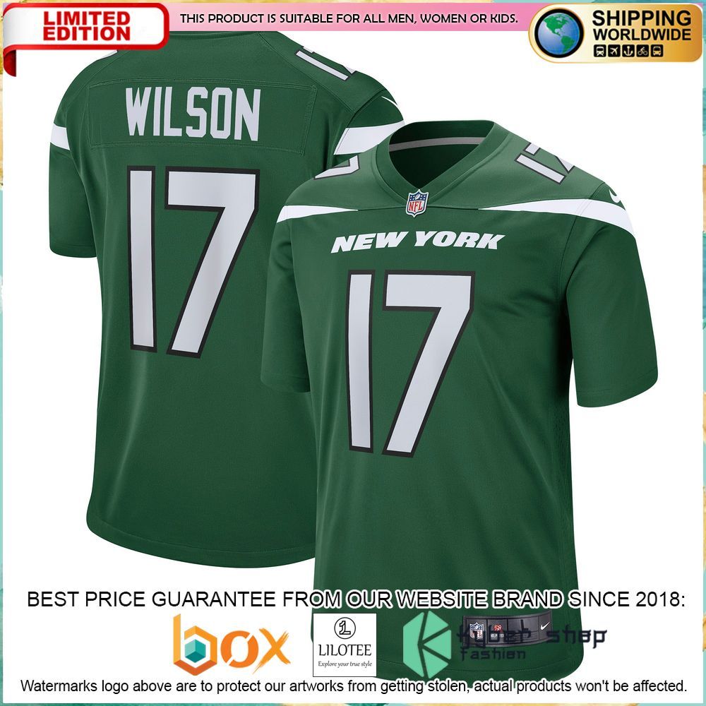 garrett wilson new york jets nike 2022 nfl draft first round pick gotham green football jersey 1 416