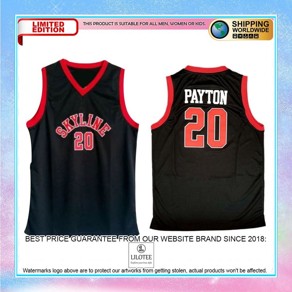 gary payton skyline high school basketball jersey 1 125