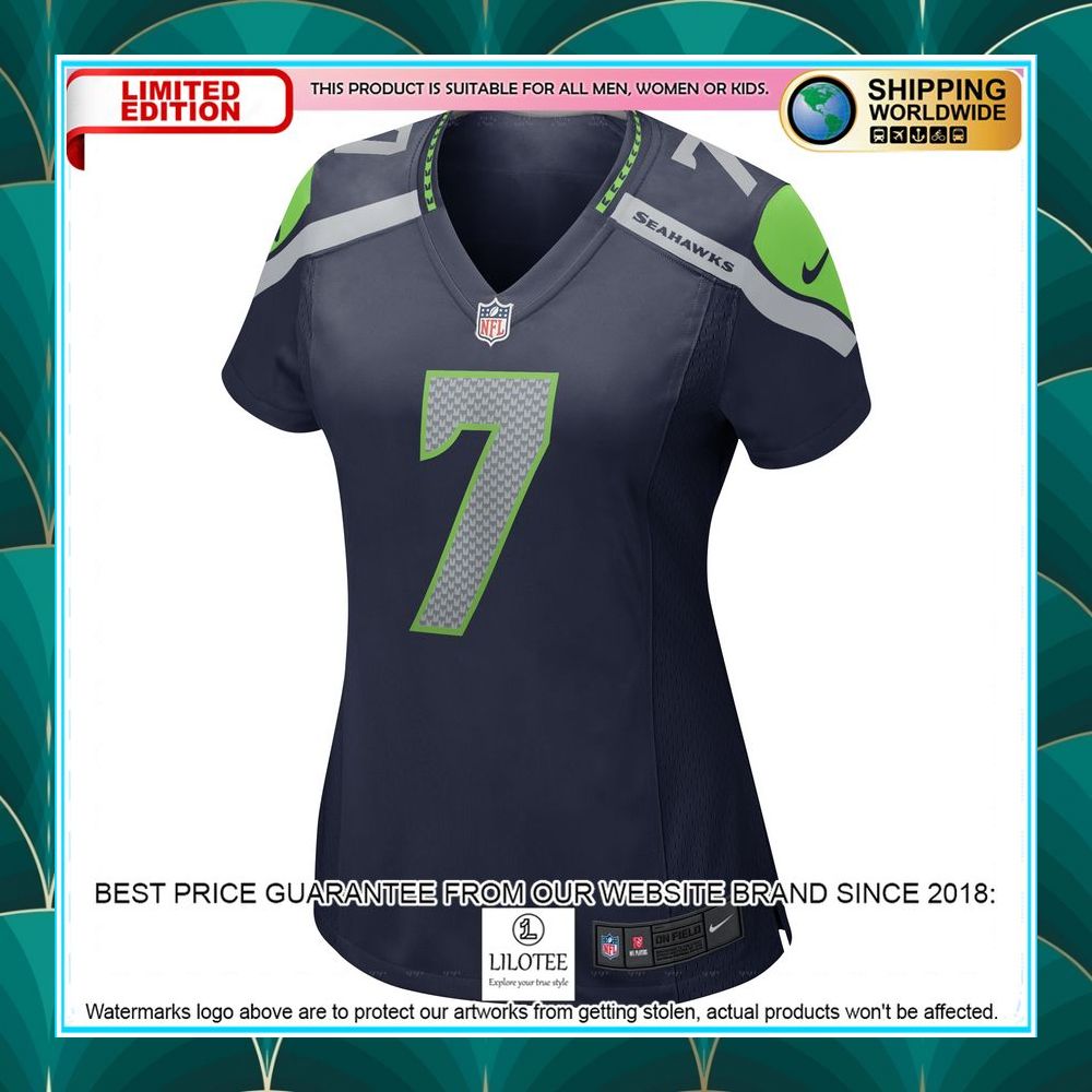 geno smith seattle seahawks womens college navy football jersey 2 221