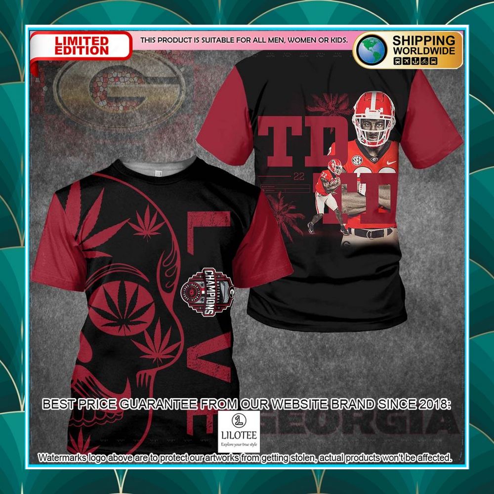 georgia football champians cannabis hoodie shirt 3 622
