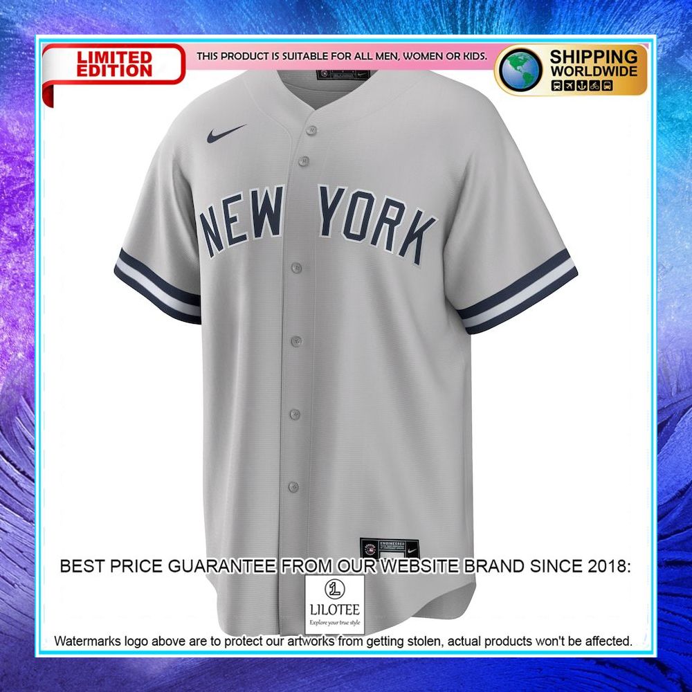 gerrit cole new york yankees nike road player name gray baseball jersey 2 424