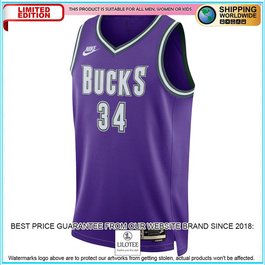 giannis antetokounmpo milwaukee bucks nike 2022 23 purple basketball jersey 2 882