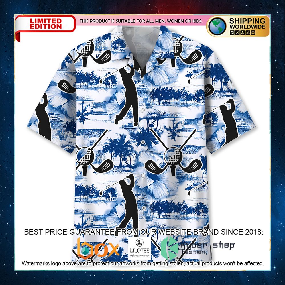 golf blue nature hawaiian shirt 1 285