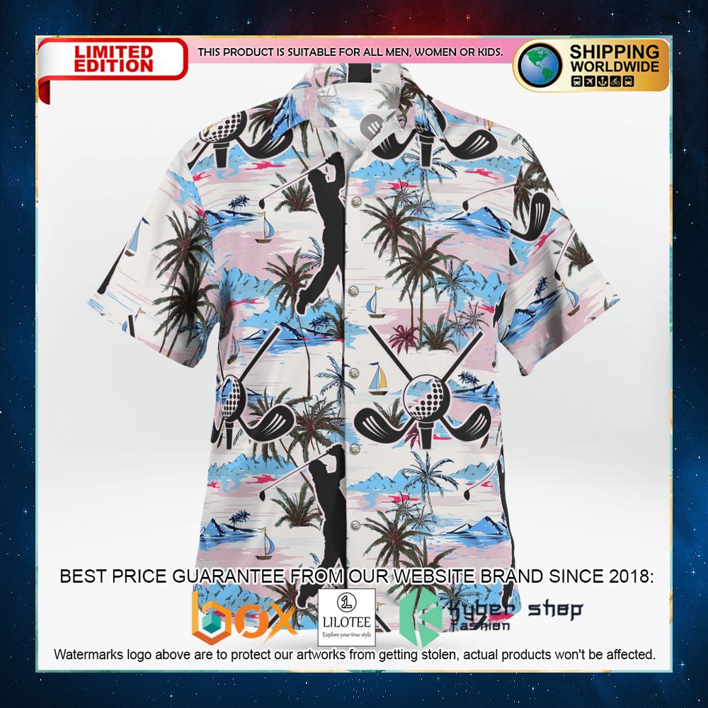 golf coconut ocean hawaiian shirt 1 55