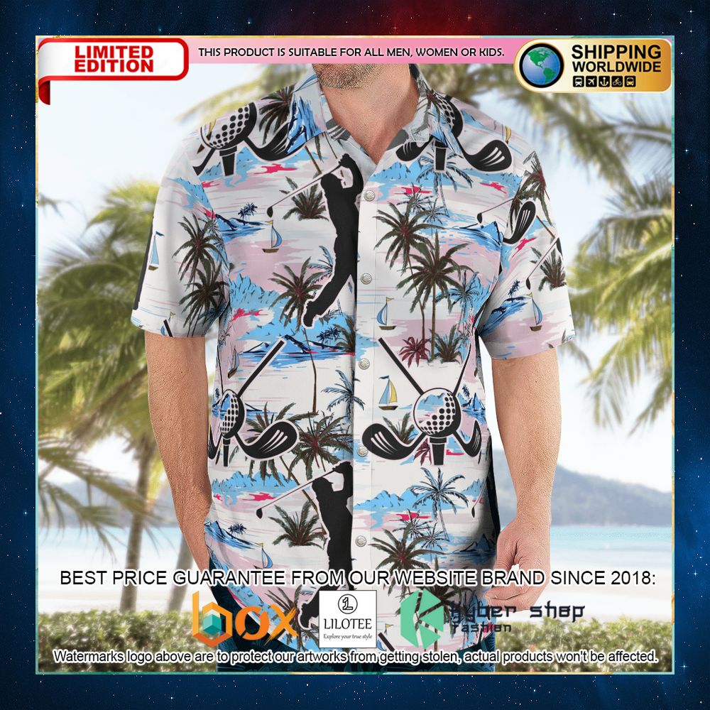 golf coconut ocean hawaiian shirt 2 486