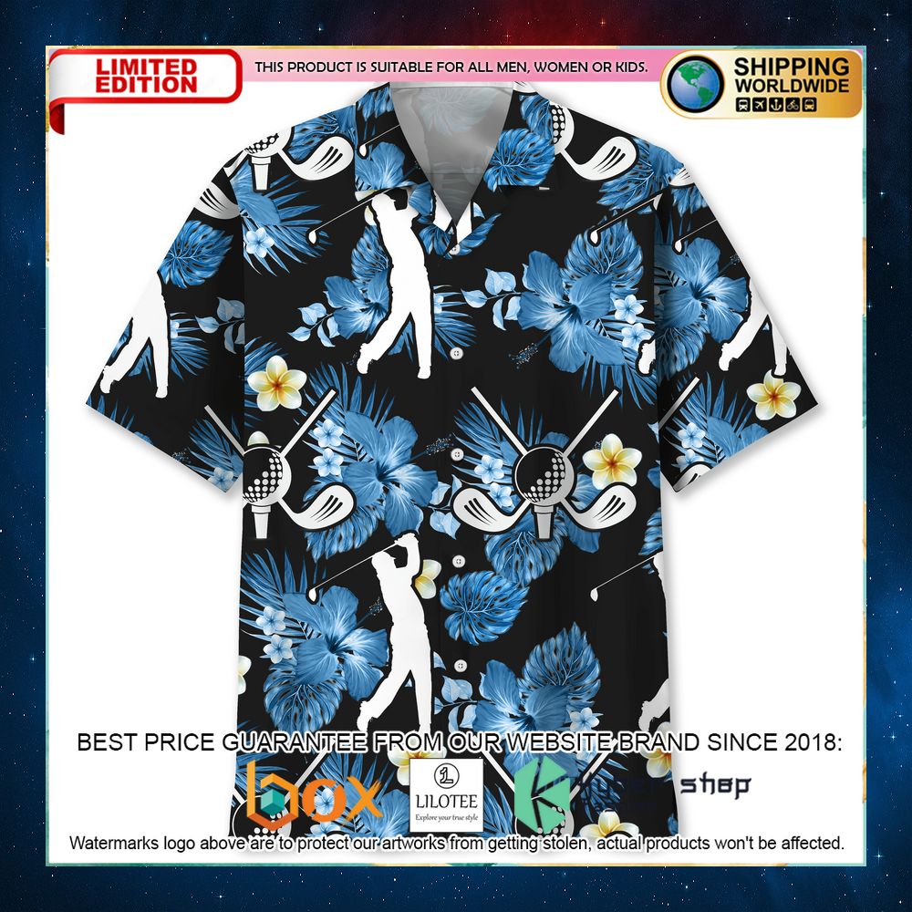 golf nature blue hawaiian shirt 1 286
