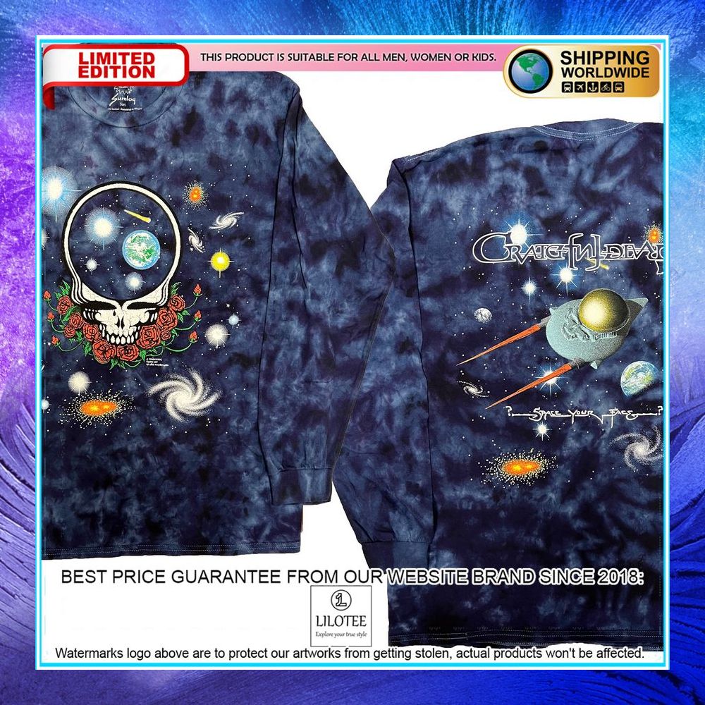 grateful dead space your face tie dye galaxy shirt hoodie 1 210