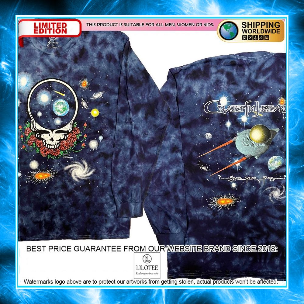 grateful dead space your face tie dye galaxy shirt hoodie 1 615