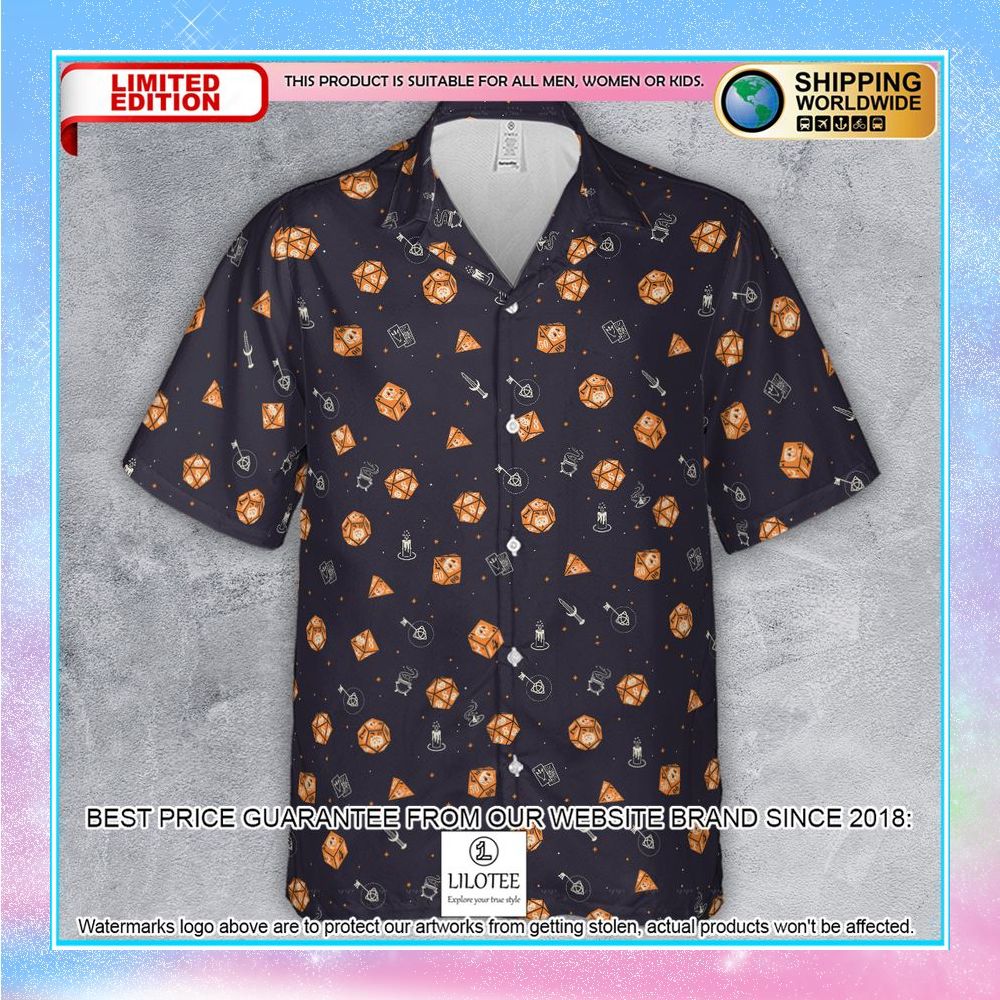 halloween dices pattern hawaiian shirt 2 38