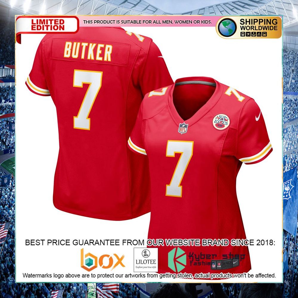 Harrison Butker Kansas City Chiefs Nike Women's Red Football Jersey - LIMITED EDITION 5 harrison butker kansas city chiefs nike womens red football jersey 1 587