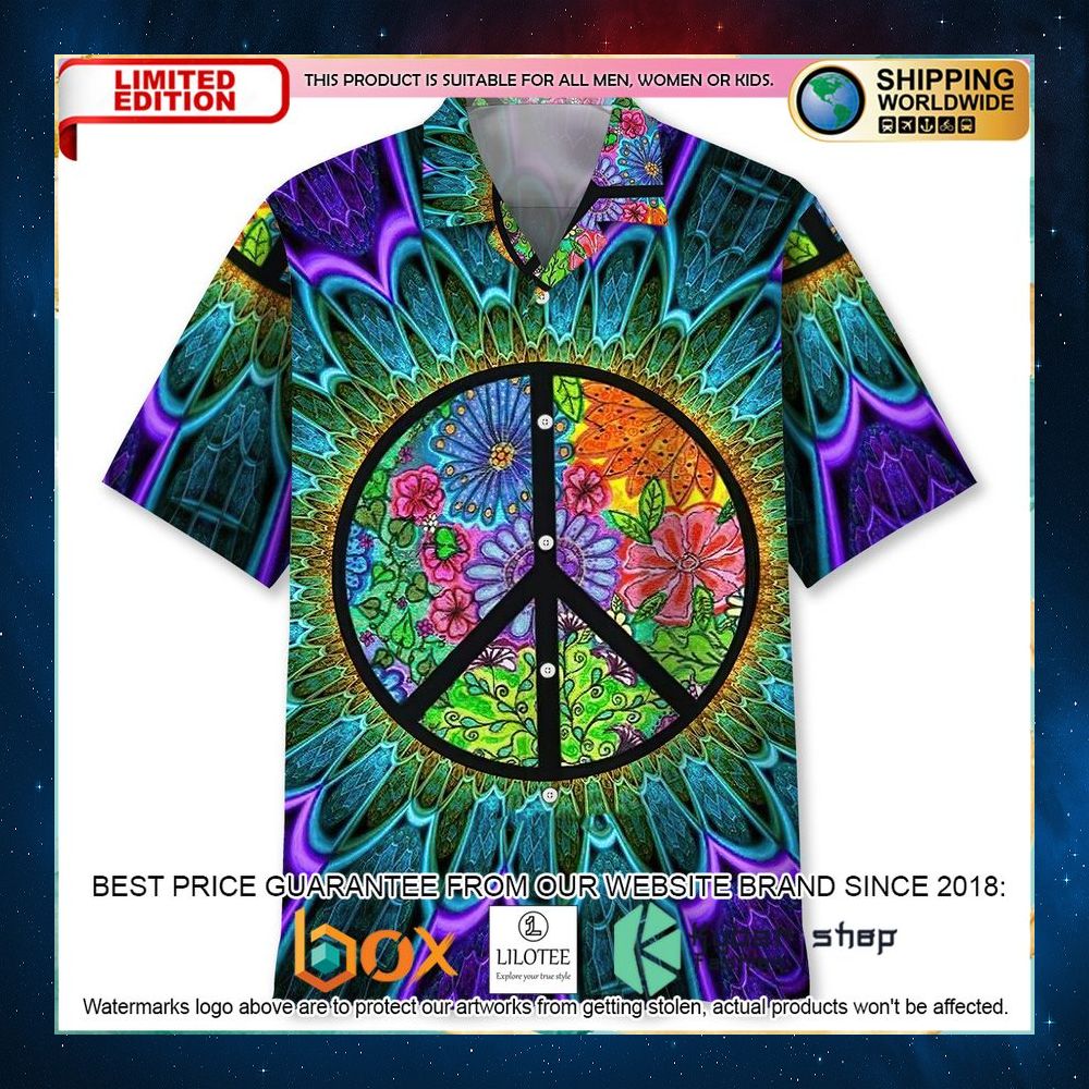 hippie abstract hawaiian shirt 1 771
