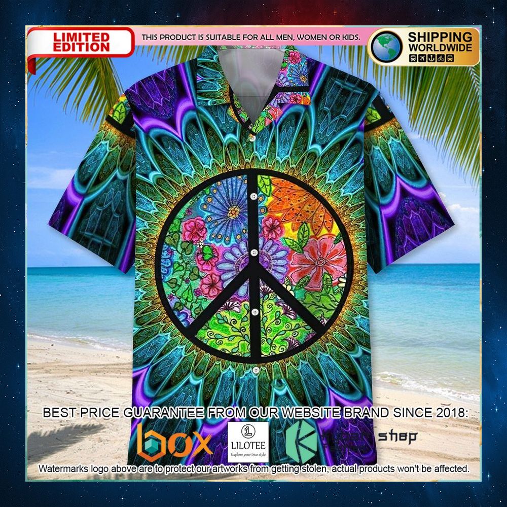 hippie abstract hawaiian shirt 2 347