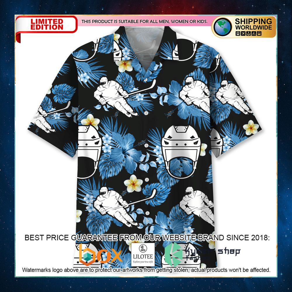 hockey blue nature hawaiian shirt 1 197