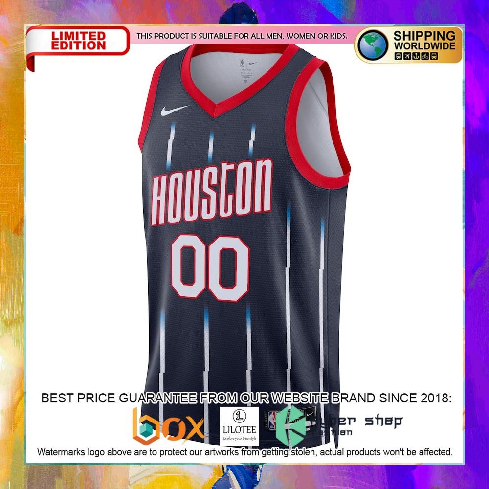 houston rockets 2022 23 custom navy basketball jersey 2 938