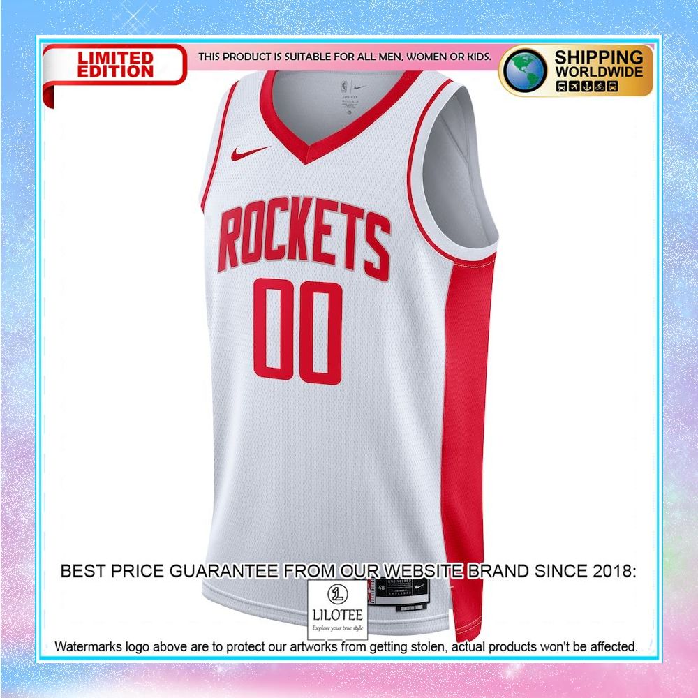 houston rockets nike unisex 2022 23 custom white basketball jersey 2 997