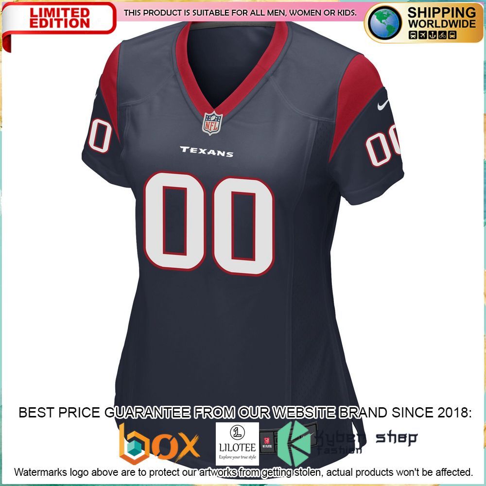 houston texans nike womens custom navy football jersey 2 868