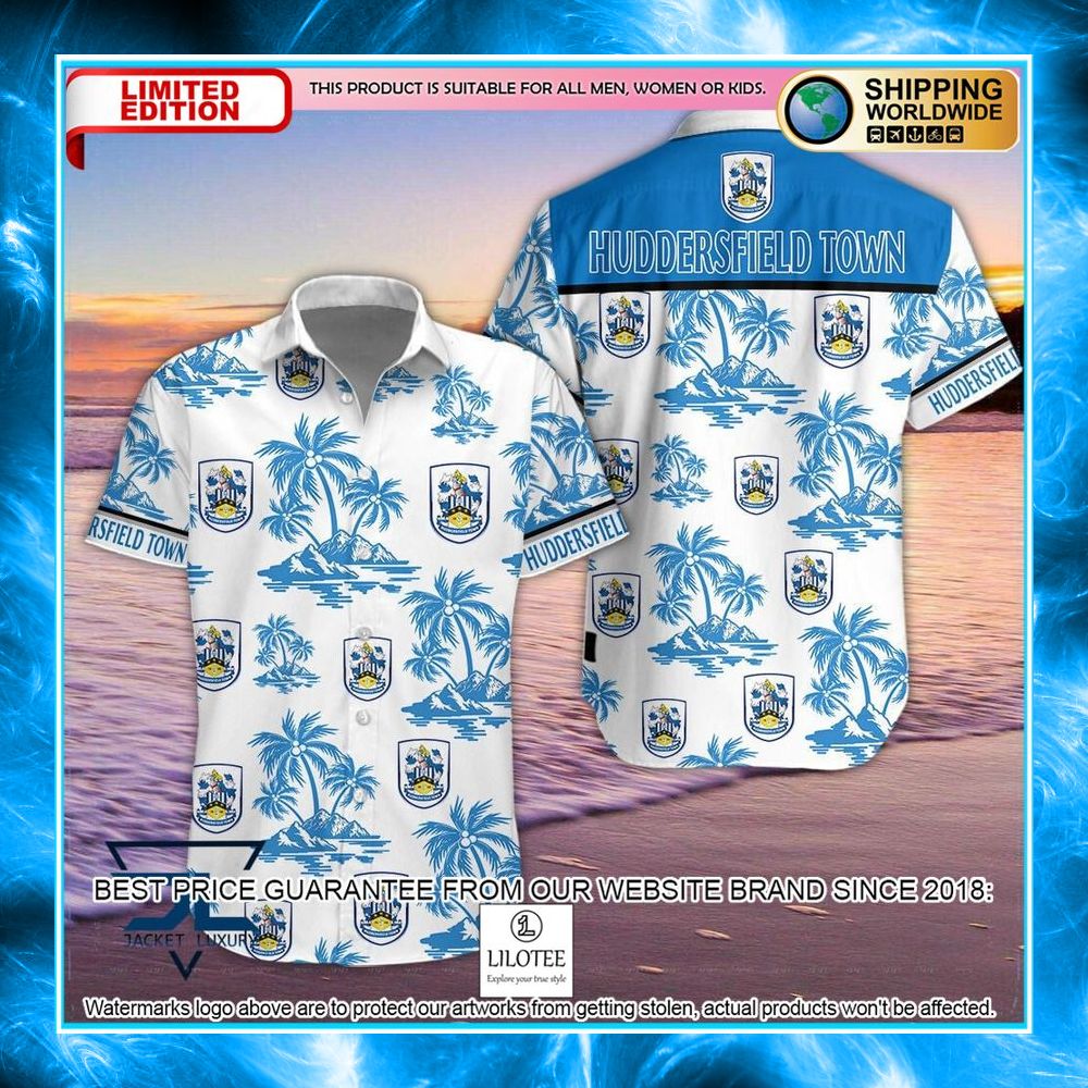 huddersfield town a f c hawaiian shirt shorts 1 34