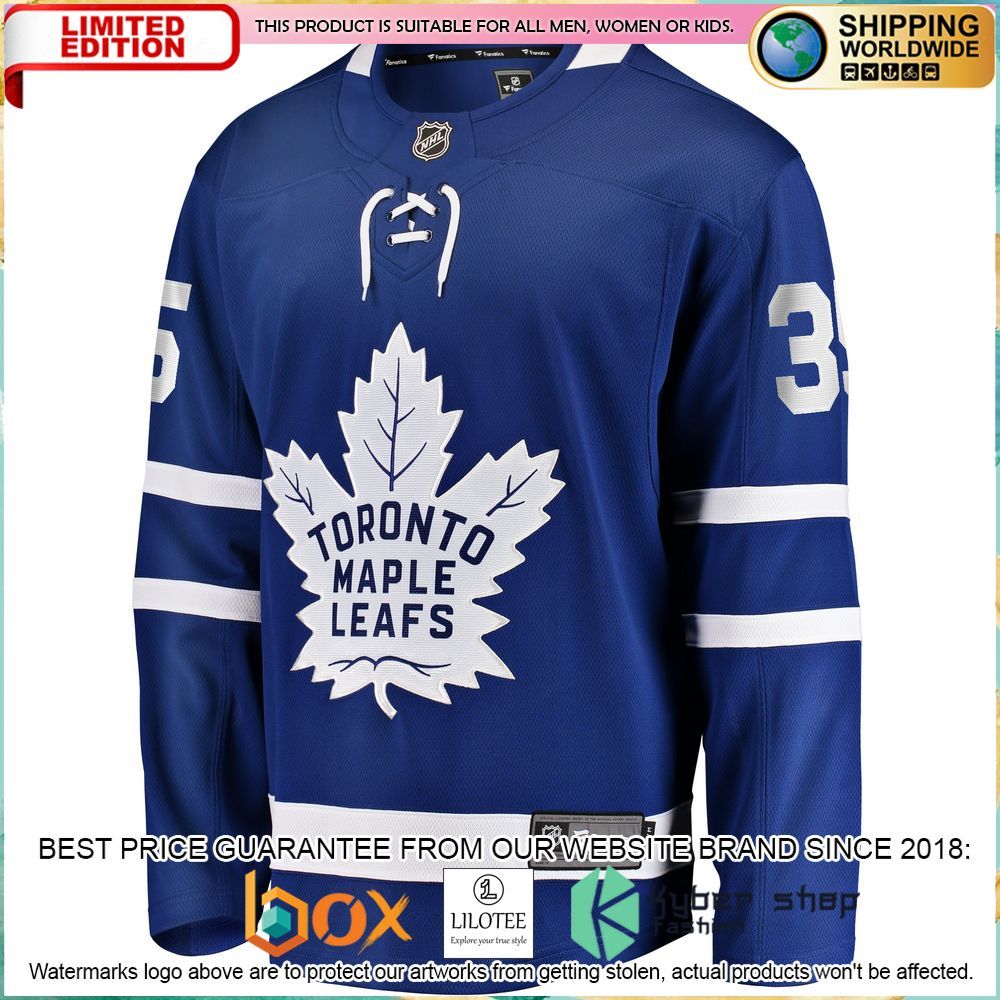 ilya samsonov toronto maple leafs blue hockey jersey 2 390