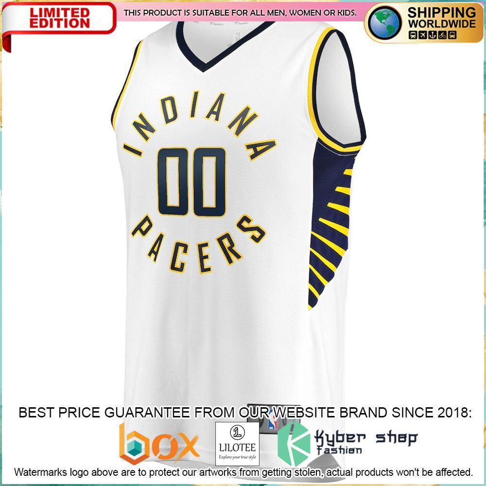 indiana pacers custom white basketball jersey 2 105