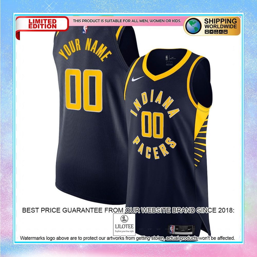 indiana pacers nike custom navy basketball jersey 1 730